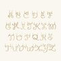 Script Initial Necklace 18k Gold Vermeil, thumbnail 2 of 4