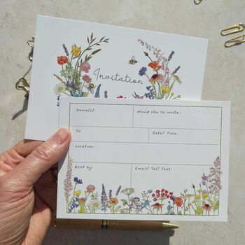 Cottage Garden Ready To Write Invitations, 2 of 9