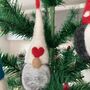Scandi Style Needle Felt Christmas Decorations, thumbnail 3 of 4