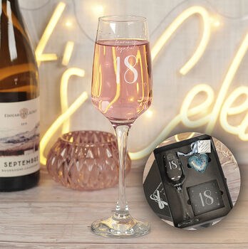 Personalised 18th Birthday Pint Glass In Box By Feel Good Centre