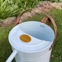 Pair Of Ivory White And Copper Watering Cans, thumbnail 5 of 11