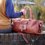 Personalised Brown Leather Holdall, thumbnail 7 of 12