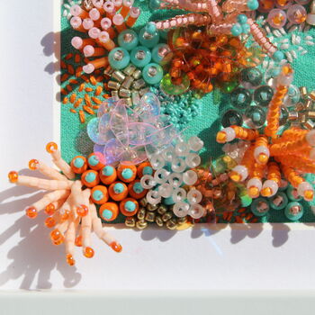 Turquoise Embroidered Coral Reef, 5 of 7