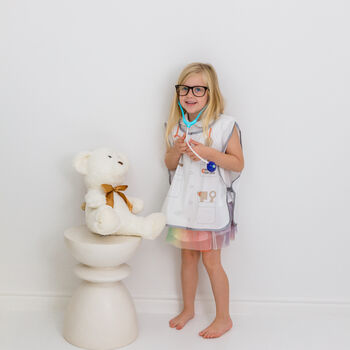 Personalised Kids Dress Up Doctors Outfit / Tabard, 6 of 12