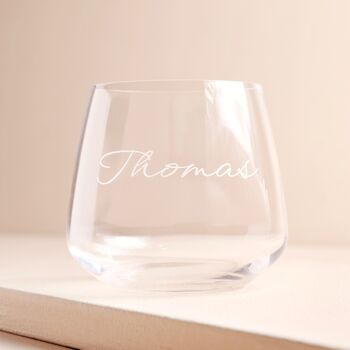 Personalised Script Name Whisky Glass, 2 of 3