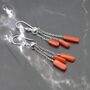Red Coral Earrings: Red Gemstone Jewelry, thumbnail 2 of 5