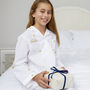 Personalised Girl's Gold Star Embroidered Cotton Pyjamas, thumbnail 4 of 10