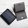 Personalised Men's Leather Wallet With Coin Pocket, thumbnail 3 of 12