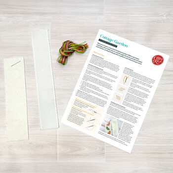 Cottage Garden Cross Stitch Bookmark Kit, 6 of 6