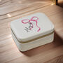 Personalised Bow Travel Jewellery Box, thumbnail 3 of 5