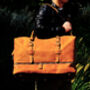 Genuine Leather Duffel With Suit Compartment, thumbnail 9 of 10