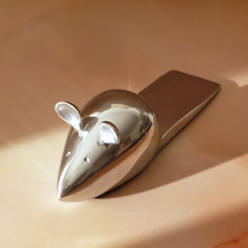 G Decor Chrome Mouse Shaped Door Stop, 3 of 4