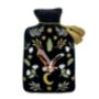 Luxury Embroidered Secret Garden Owl Hot Water Bottle, thumbnail 3 of 4