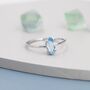 Genuine Sky Blue Topaz Ring In Sterling Silver, thumbnail 1 of 12