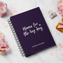 Personalised Big Day Plans Wedding Notebook, thumbnail 2 of 7