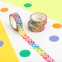 Colourful Rainbow Confetti Shapes Washi Tape, thumbnail 1 of 5