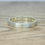Recycled White Gold Personalised Wedding Band, 3mm Wide, thumbnail 2 of 6