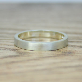 Recycled White Gold Personalised Wedding Band, 3mm Wide, 2 of 6