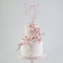 Engaged Cake Topper With Initials, thumbnail 5 of 5
