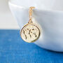 Gold Plated World Map Necklace, thumbnail 1 of 8