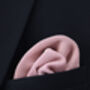 Wedding Handmade Polyester Knitted Pocket Square In Dusty Pink, thumbnail 3 of 7