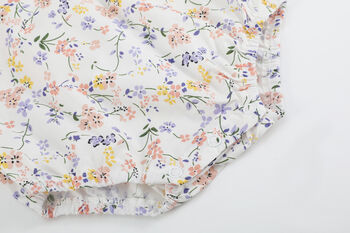 Nina Floral Baby Romper, 4 of 5