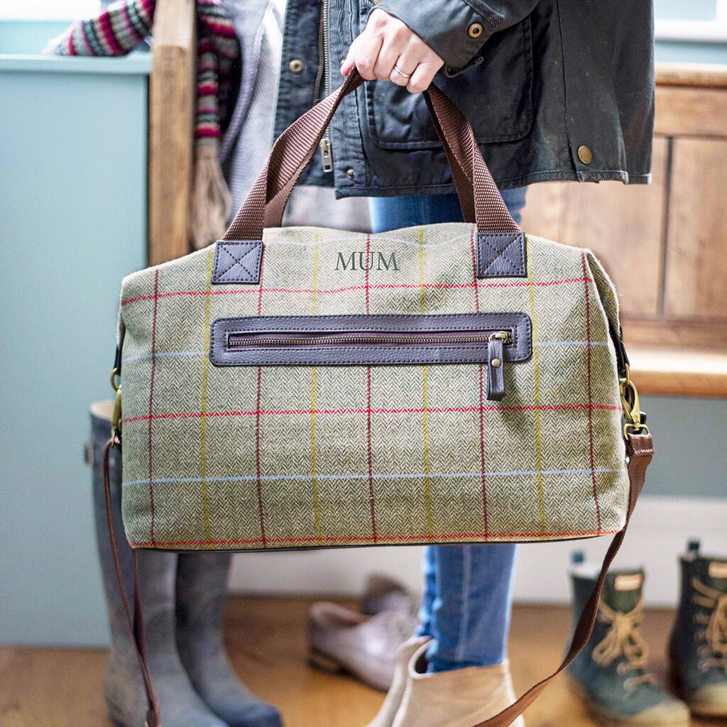 tweed holdall