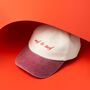 Personalised Baseball Cap With Custom Embroidery On Heavy Canvas, thumbnail 1 of 9
