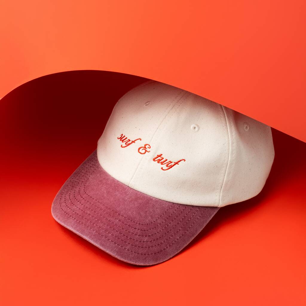 Personalised Baseball Cap With Custom Embroidery On Heavy Canvas, 1 of 9