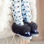 Childrens Dark Grey Sheepers Slippers, thumbnail 1 of 7
