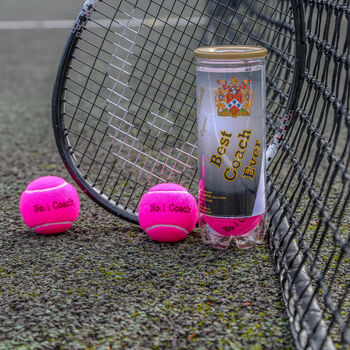 Gift Your Sports Coach Message Tennis Balls, 3 of 10