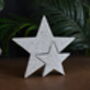 Handmade Concrete Star In A Star Ornament, thumbnail 2 of 2