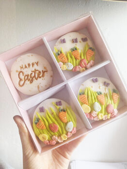 Hand Iced Happy Easter Biscuit Box, 2 of 7