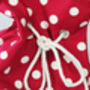 Luxury Personalised White Spot Christmas Santa Sack, thumbnail 2 of 4