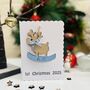 Personalised 1st Christmas 2025 Baby Boy's Decoration Card, thumbnail 2 of 7