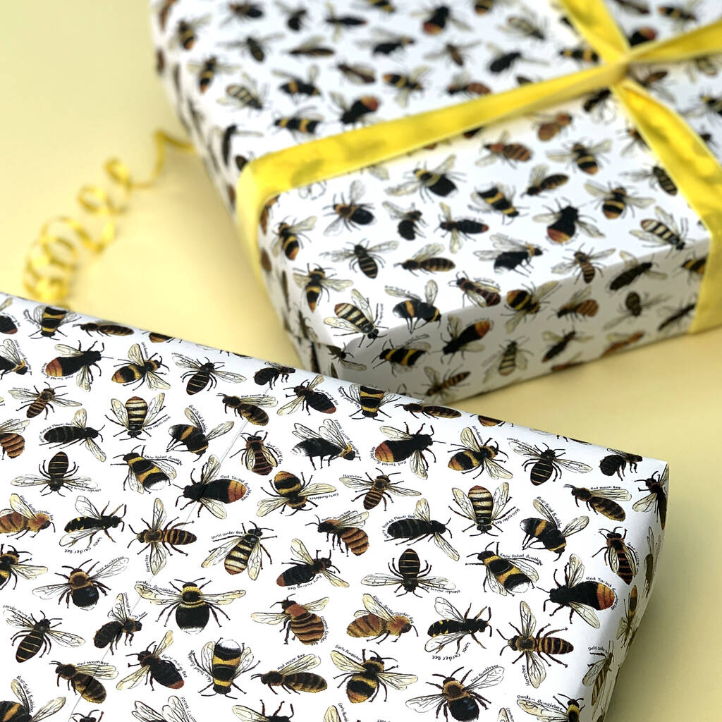 Bees Of Britain Wrapping Paper Set, 1 of 10