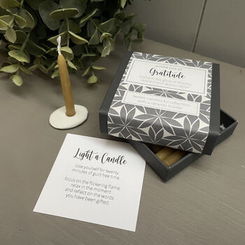 A Little Box Of Gratitude Mini Candle Gift Set, 3 of 7