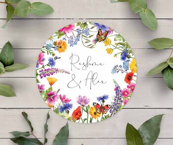 Personalised Wild Meadow Round Sticker Sheet, 6 of 7