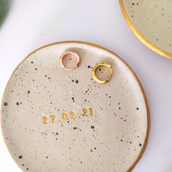 Personalised Date Handmade Ring Dish, 9 of 11