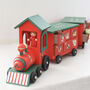 Personalised Wooden Advent Train With Draws, thumbnail 1 of 6