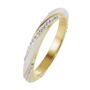 Evoke Gold Plated Crystal Enamel Stacker Ring, thumbnail 1 of 5