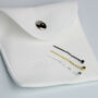 Sterling Silver Cube Threader Earrings, thumbnail 5 of 5