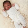 Beige Fleck Pocket Baby Romper, thumbnail 4 of 4