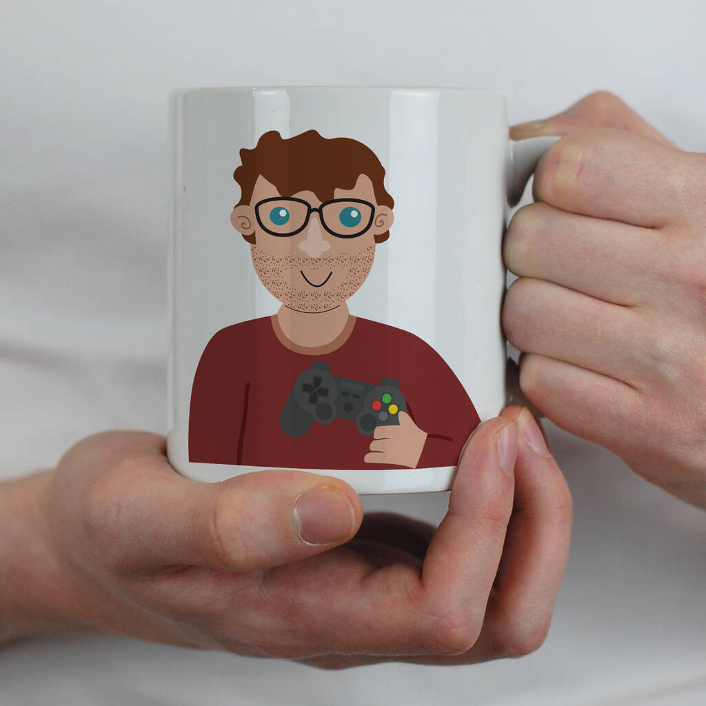 Personalised Gaming Gift Mug For Him, 1 of 4