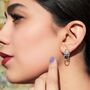Equine Charm Drop Sterling Silver Earrings, thumbnail 1 of 7