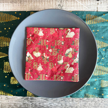 12 Days Of Celebration Christmas Napkins Set Of 20, 2 of 5