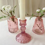 Pink Pressed Glass Candlestick, thumbnail 8 of 8