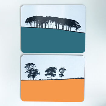 Landscape Tablemat Set. Box Set Of Six Designs. Set One, 5 of 5