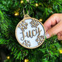Personalised Snowflake Christmas Decoration, thumbnail 1 of 4