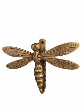Brass Dragonfly Door Knocker Bronze Finish, 2 of 2